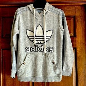 Vintage ADIDAS Appliqué Hoodie sweatshirt -L